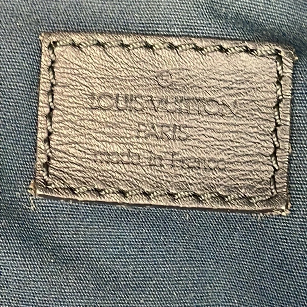 Louis Vuitton Monogram Mini Lin Sac a Langer Diaper Messenger Bag Denim Gray